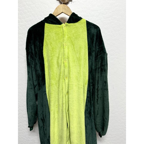 Dinosaur Adult Onesie Animal Pajamas One Piece Cosplay Halloween Costumes - Picture 3 of 9